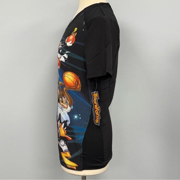 NWT Cherokee Space Jam Scrub Top Unisex XS Taz Bugs Bunny Tooniforms Scrubs - Picture 3 of 8